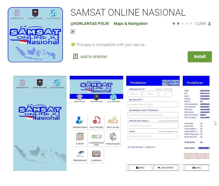 Cara Bayar Pajak Kendaraan Dan STNK Lewat Aplikasi Samsat Online Nasional